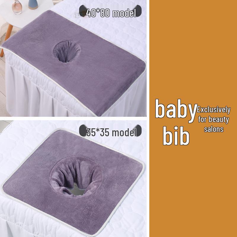 Индивидуальный набор для салона красоты: Утолщенные полотенца для массажной кровати и подушки с отверстием для лица