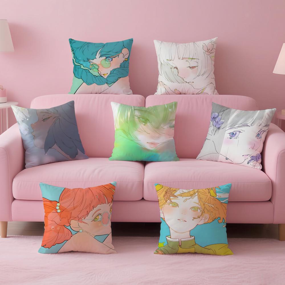 Creative Cute Kawaii Japanese Art NNanaichi0 Cushion Cover Pillow Case Soft Skin Friendly Fabric Concealed Zipper