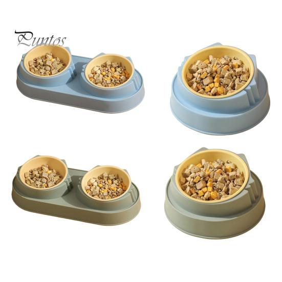 Миска для домашних животных, приподнятая, для собак, одинарная/двойная, непроливающаяся, противоскользящая, для кошек, кормушка для домашних животных, миска для корма и воды для собак, кошек, котят