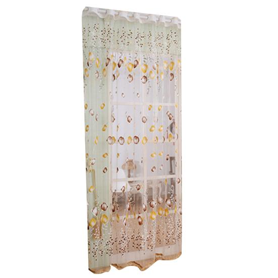 Вуаль с цветком тюльпана, занавеска, драпировка, панель, прозрачное украшение для дома, двери, окна