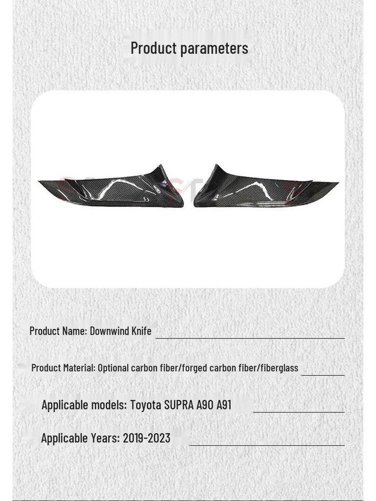 Дефлектор противотуманной фары из углеродного волокна для Toyota Supra A90/A91