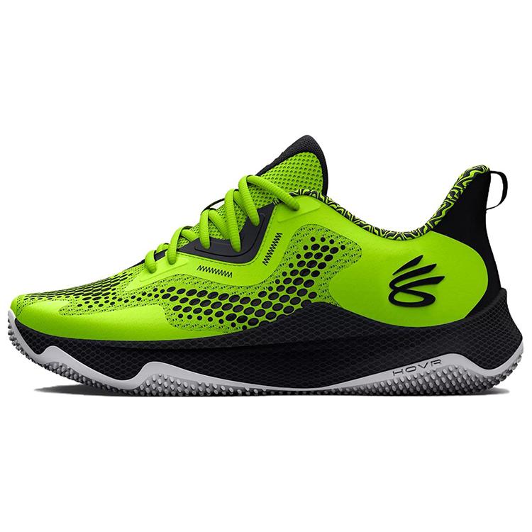 Under Armour Curry HOVR Splash 3 'Lime Surge' (Unisex) Lime Surge / Black Basketball Shoes 3026891 300