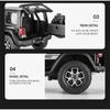 1/22 Модель Jeep Wrangler Diecast Toy Car Модель, Масштаб Металлический Сплав Машина Для Детей Мальчиков Девочек Взрослых, Двери Открыты, Подарки Серый