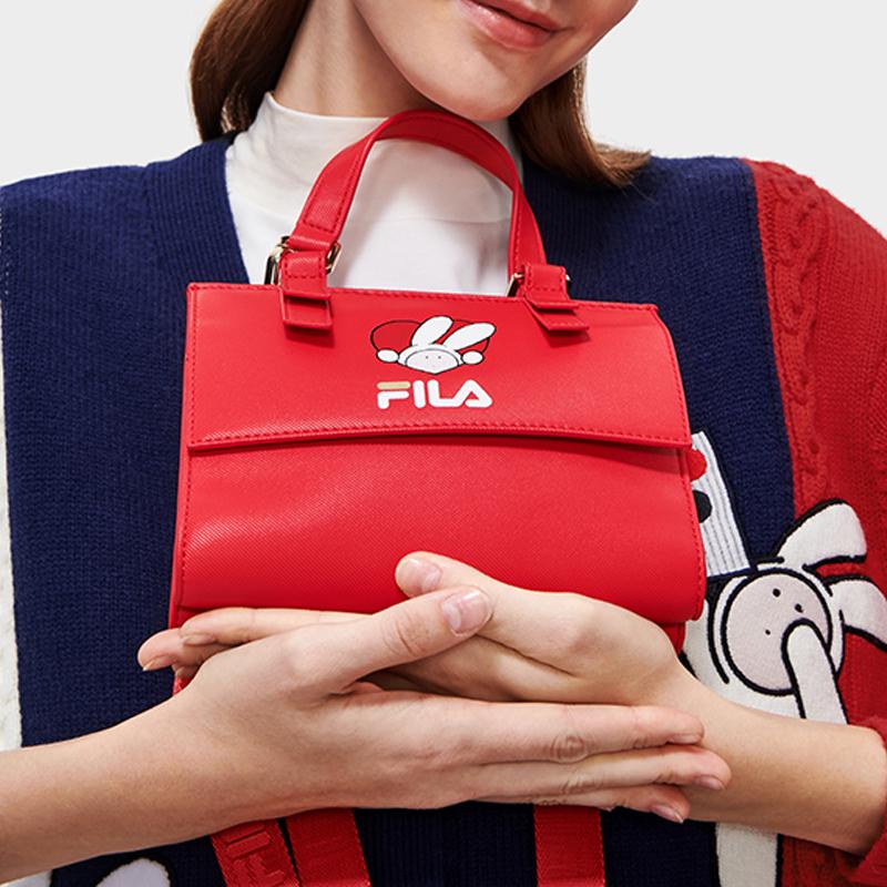 New FILA PU Shoulder Bag Crossbody Bag Handbag Regular Women's Red F13W319169F-RD