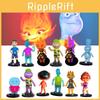 6-9 см Фигурки Crazy Element City с подставкой Набор из 8 различных ПВХ игрушек для детей 4-6 лет)