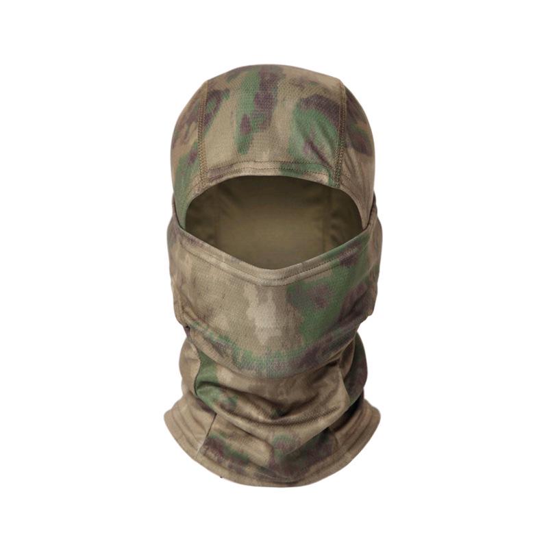 Men's Outdoor Cycling Tactical Camouflage Balaclava Sunscreen Skullcap Helmet Liner