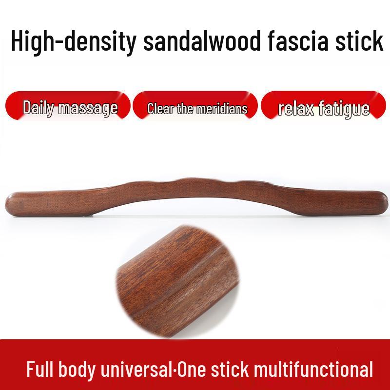 Массажный стик из сандалового дерева: Универсальный скребок для спины и меридианный стержень