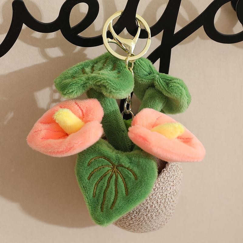 Искусственные горшечные зеленые растения Плюшевые игрушки Рюкзак Брелок Супермягкие куклы Подушка для комфорта Мультяшный подарок на день рождения для девочек и мальчиков