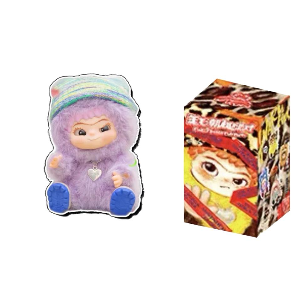 Wakuku Fuzzy Trend Fun Party Series Blind Box Kawaii Collectible Figure Toy Kid Surprise Christmas Collection And Birthday Gifts