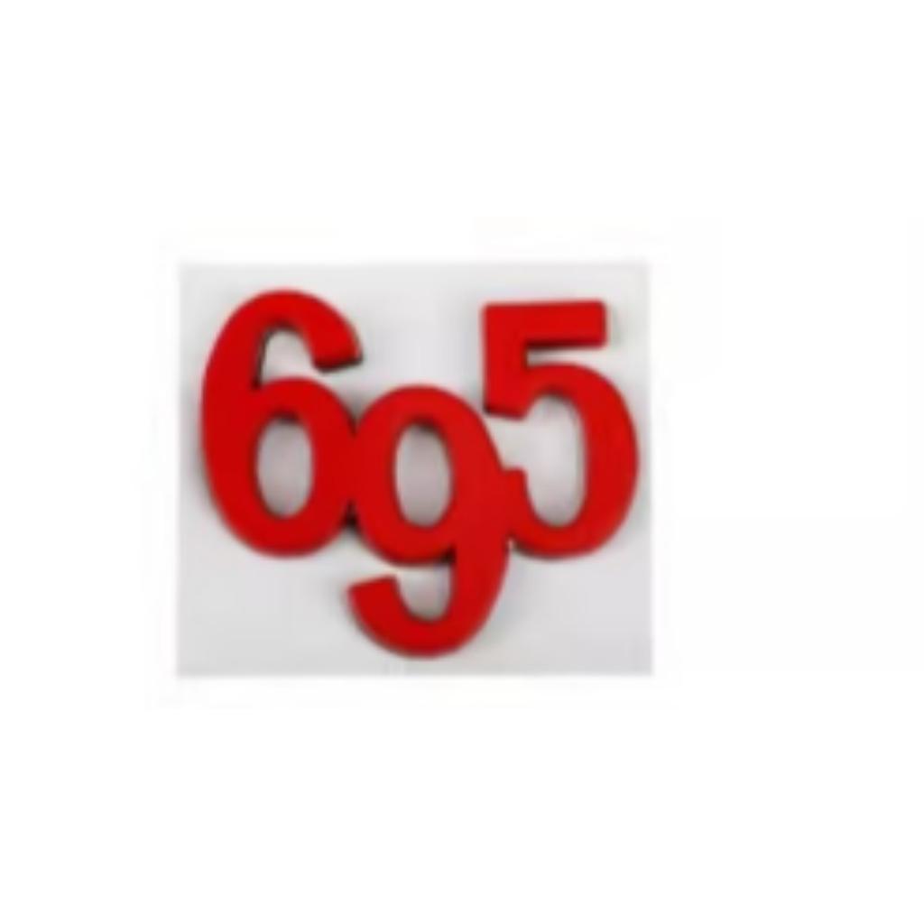 Авто Стайлинг 595 695 3D Наклейки Металлические Значки Эмблемы Декали на Кузов Крыло Задний Багажник для Логотипа 595 695