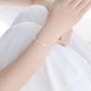 s925 Sterling Silver Bracelet for Women Ins Minimalist Design Unique Three Layer Jewelry Gift for Best Friend