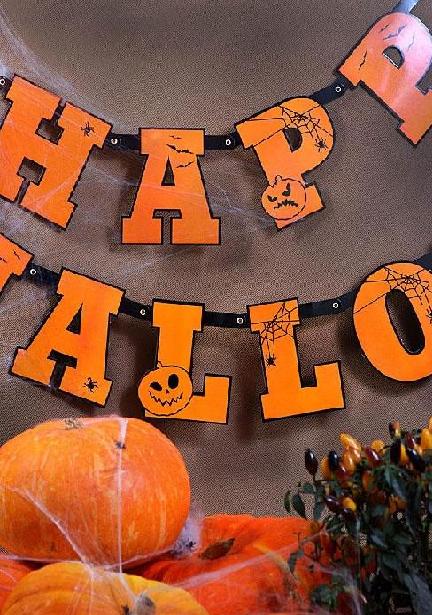 Baner Napis Happy Halloween 210Cm 1 Szt.