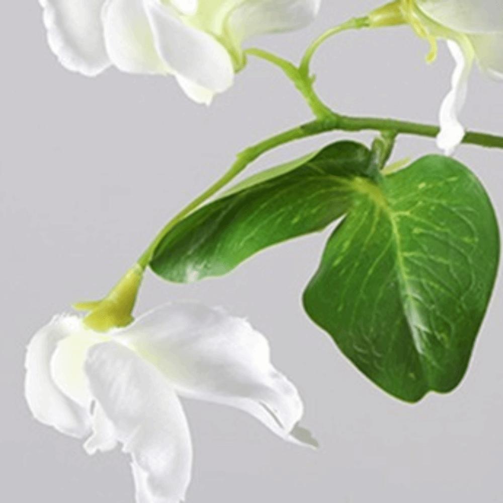 3pcs Silk Cloth, Iron Wire Sweet Pea Artificial Flower Single Stem Faux Flower Home Vase Decoration