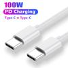 2PCS Charging Cable PD 100W 60W Cable Fast Charge Data Cable for Huawei Samsung Xiaomi Data Line Type C To Type C