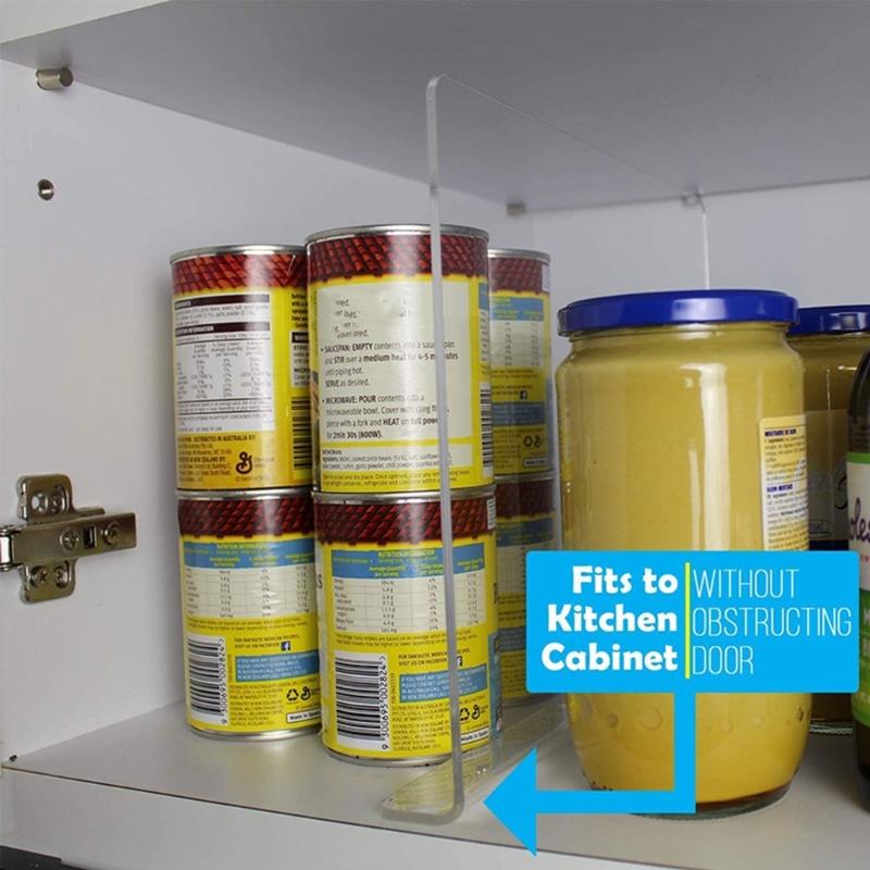 1/2/4pcs Acrylic Dividers Shelf Divider for Closets Organizer Shelf Dividers Closet Separators Bookcase Shelf Divider