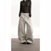 Women Straight Leg Denim Jeans Casual Solid Color Cotton Blend High Waist Daily Streetwear Long Pants