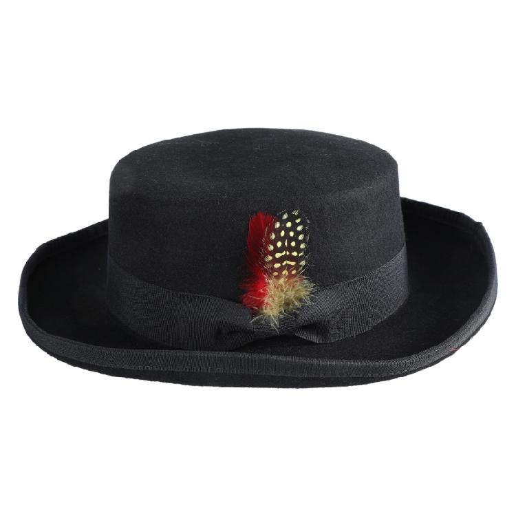 Старомодная шерстяная шляпа Унисекс Шляпа Цилиндр для путешествий, мероприятий на открытом воздухе, праздников