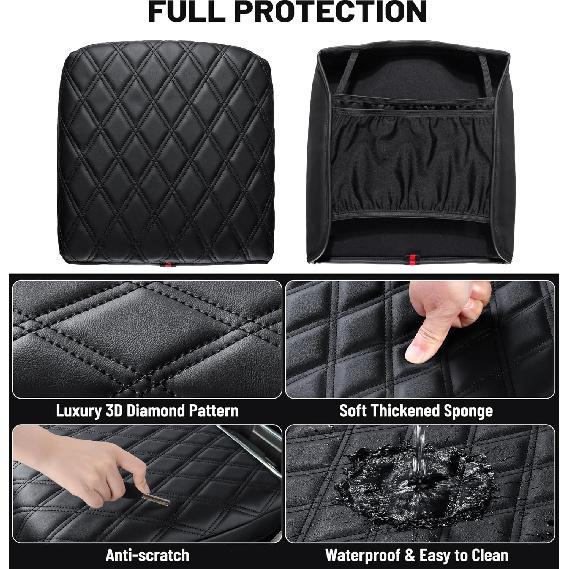 Чехол-подлокотник центральной консоли для Chevy Chevrolet Silverado/GMC Sierra -2024 2025, Tahoe & Suburban & Yukon -2025, Чехол средней консоли из ПУ-кожи