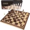 Wooden Exotic Chessboard Set with Magnet Closure  Chess Sets for Adults and Kids