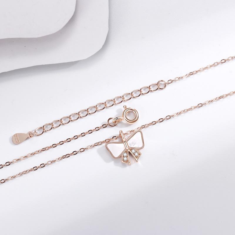 Ожерелье с бантом Fritillary, универсальное женское корейское, версия Mori Girl Heart Girlfriend, ожерелье