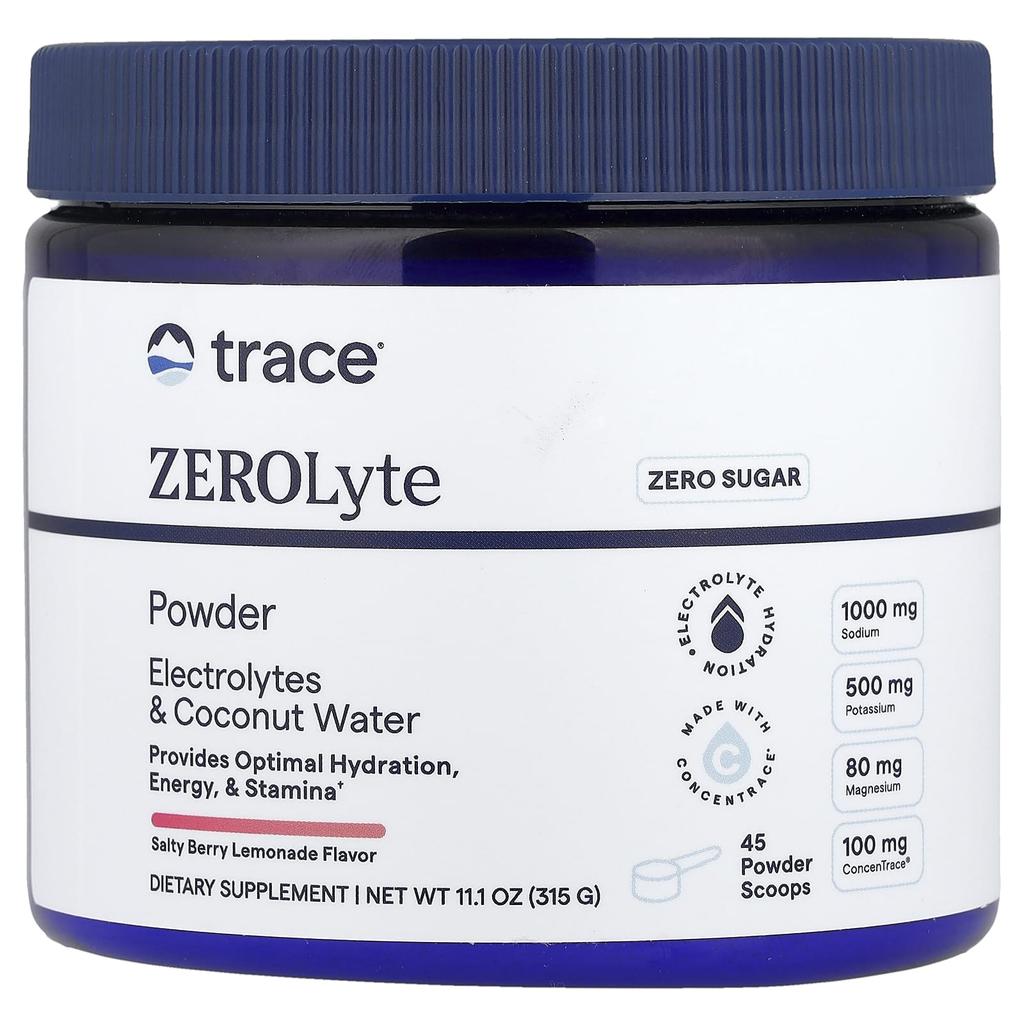Zerolyte Powder, Salty Berry Lemonade, 315G(11.1Oz)