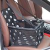 Travel Pet Dog Car Carrier Seat Bag Safety Pet Transport Print Paw Car Folding Hammock for Dogs