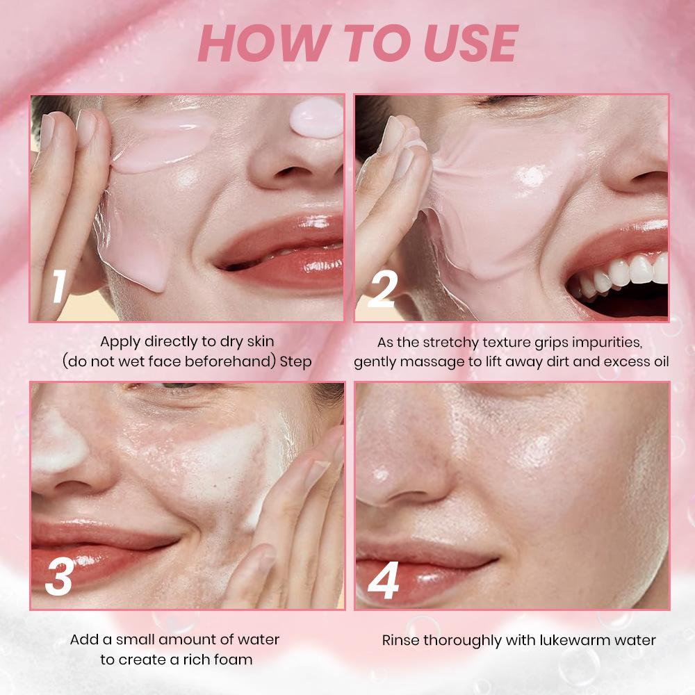 KOEC PDRN Pulling Facial Cleanser 75g Niacinamide Nourishing Deep Clean Oil Control Hydrating Brightening Face Wash