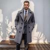 Winter Men Korean Coat Long Woollen Wind Coat Men Woolen Overcoat Casual Business Thick Trench Coat Jacket Male Oversized 3XL
