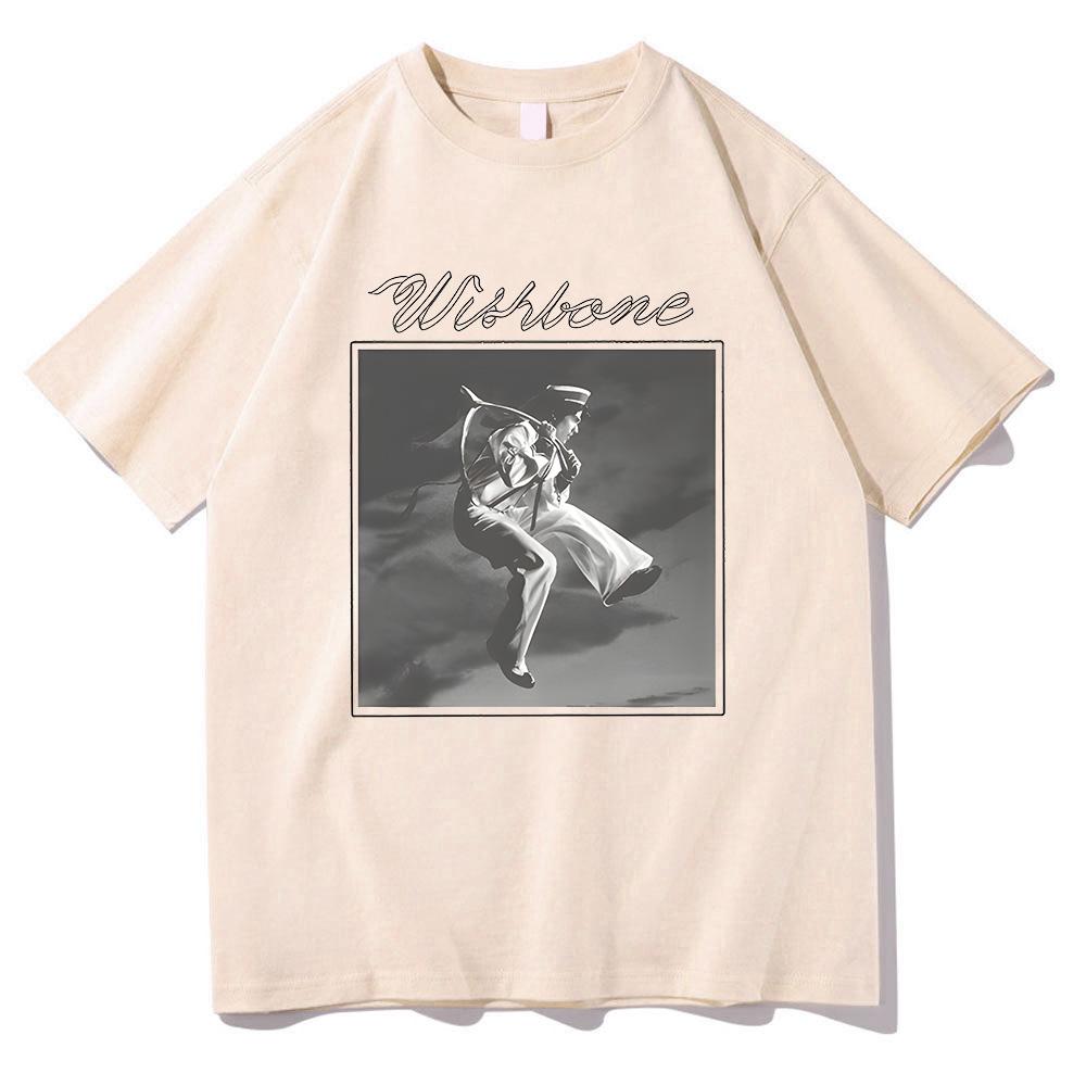 Конан Грей Wishbone Обложка альбома Футболка Мода Футболки из чистого хлопка Короткий рукав Лето Новинка Круглый вырез Y2K Топы Унисекс Одежда