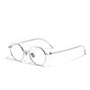 Glasses Blue Light Metal Titanium Flat Mirror Women'S Plain Mirror, Simple Myopia Mirror