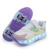 Sneakers Led Light Shoes Children's Kids Boys Girls USB Charging Glowing Sport Wheels Outdoor Parkour Roller Skate Shoes