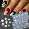 1Pcs Silicone Nail Mold Christmas Snowflakes Butterfly Flower 3D Relief Nail Template Nail Art Decorations Nail Art Mold