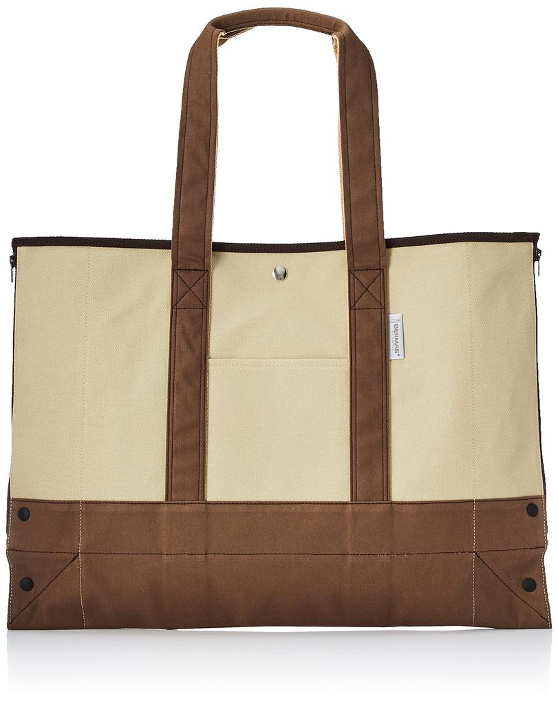 Открытая сумка Сделано в Японии Холщовая простыня для отдыха Kurashiki Моющаяся внутренняя ткань COMMUTE Серо-бежевая комбинация [Barmouth] Меняющая форму