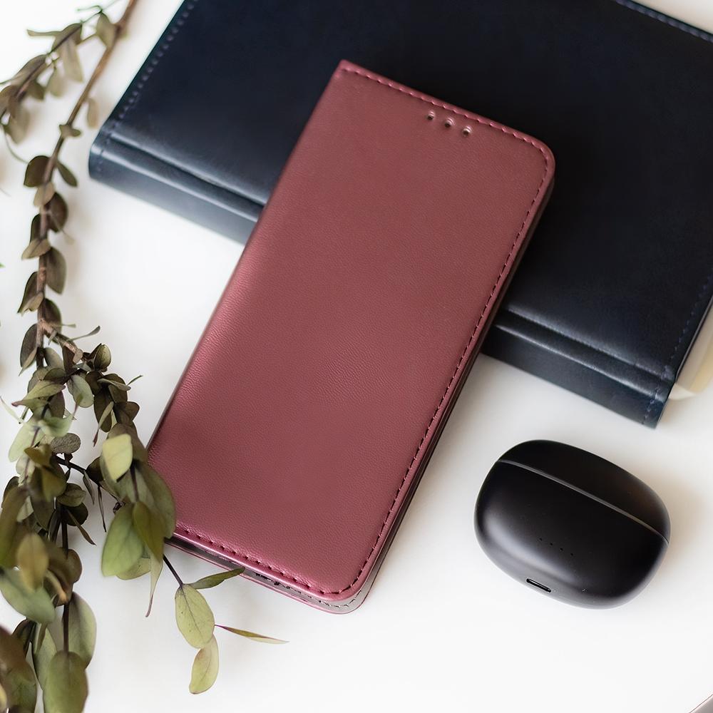 Etui Smart Magnetic Do Oppo Reno 12F 5G (Global) / 12Fs 5G Burgundowe