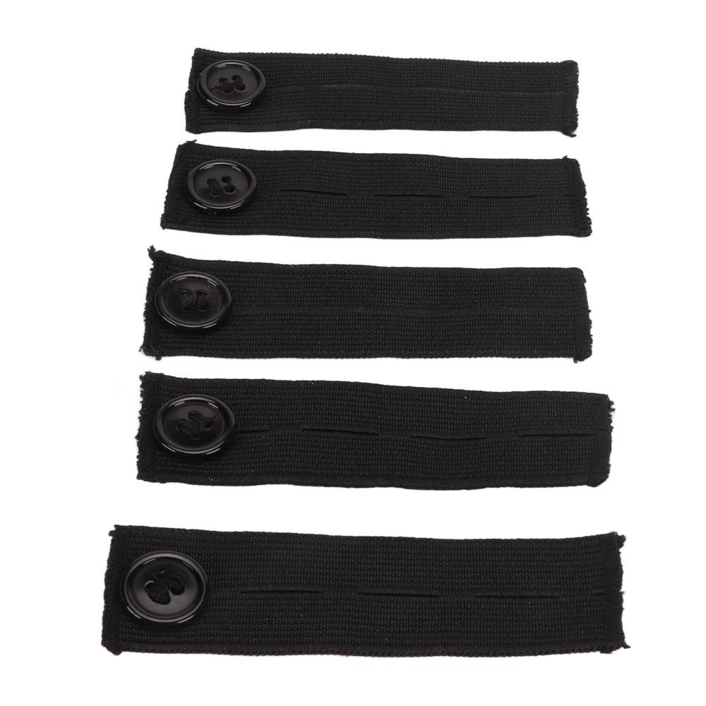 5pcs Elastic Cotton Waistband Extenders Adjustable Waistband Button Extenders For Men