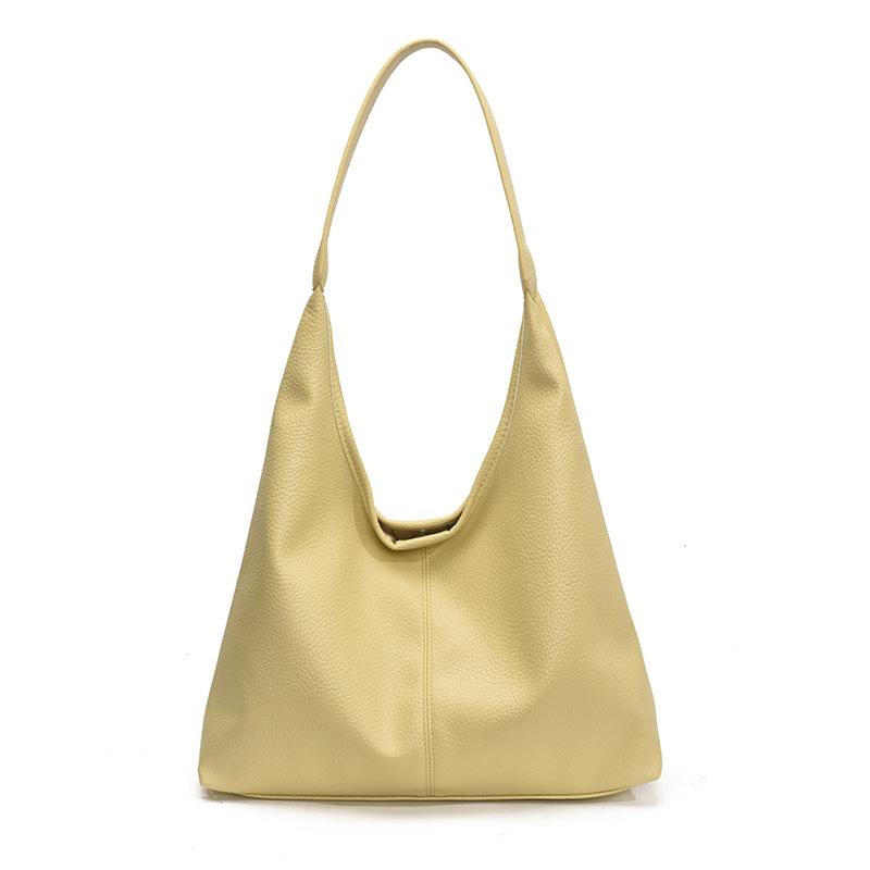 Сумка подмышку женская весна новая модная сумка-тоут студенческая однотонная большой вместимости сумка на плечо сумка для поездок на работу