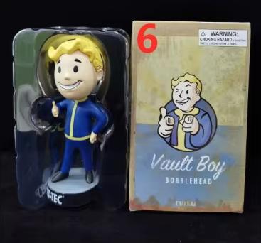 Милый Бобовая Голова Vault Boy Полный Набор Аниме Фигурка Действия Игрушки Статуя Коллекция Модель Кукла Настольное Украшение Дисплей Игрушки Подарки