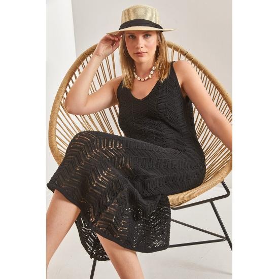 Women's Strap Openwork Summer Knitwear Dress