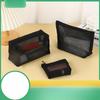 Nylon, Mesh Makeup Bag, Transparent Three Piece Set, Large Capacity, High-end Feel, Portable, Change Storage Bag