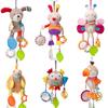BBSKY Cute Cartoon Animal Plush Baby & Toddler Car/Bed Hanger Wind Chime Toy