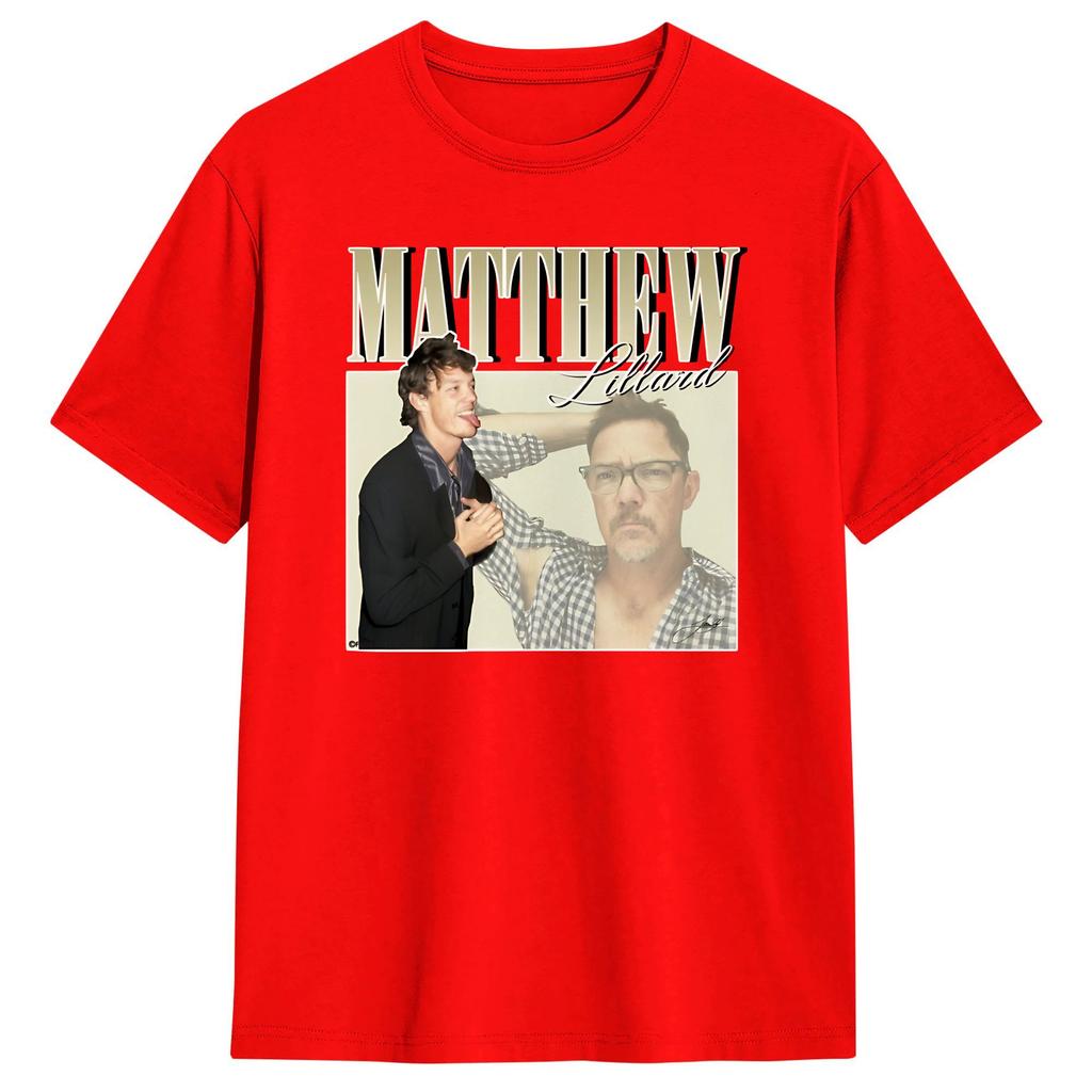 Matthew Lillard TShirt Summer Leisure TShirts Cotton ONeck Oversized Top Tees ShortSleeved Vintage Tshirt