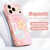 Чехол со звездным узором 'Lucky Stars' для iPhone 17 Pro Max Магнитный для Magsafe Гибридная тонкая матовая крышка для iPhone 16 15 14 13 Pro Max