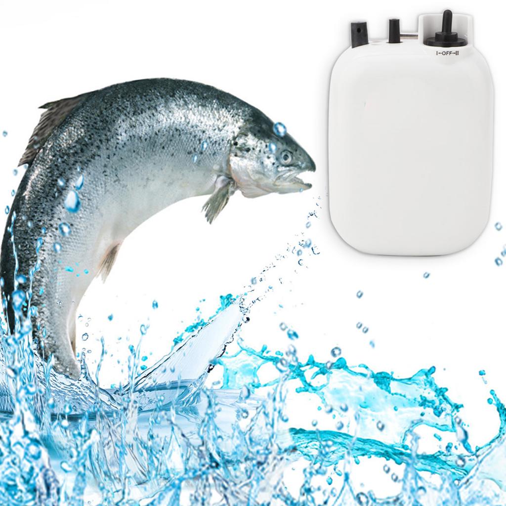 Portable Mini Outdoor Ultra Silent Fishing Air Pump Waterproof Fishers Accessory