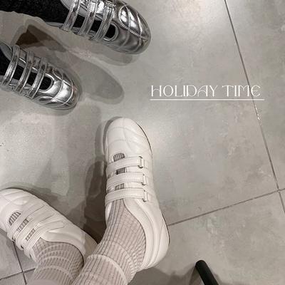 Модная Эссенция~ Весна и Осень 2025 Новые Повседневные Функциональные Тренировочные Кроссовки на Трех Липучках Женские Боулинговые Туфли