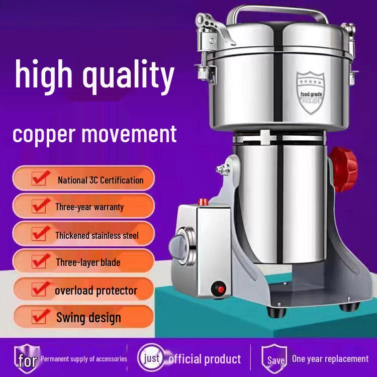 304 Stainless Steel Household Ultra-fine Grain and Cereal Grinder