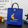 Halloween Themed Knitted Handbag Cartoon Ghost Pumpkin Print Shoulder Crossbody Bag Women Casual Phone Pouch Halloween Gift Bag