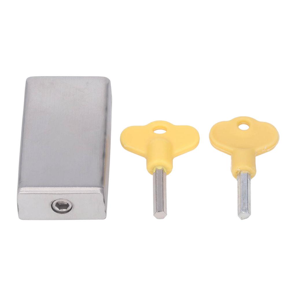 Window Locks Security Moveable Sliding Door Window Lock with 2 Keys for Child Safety Home and