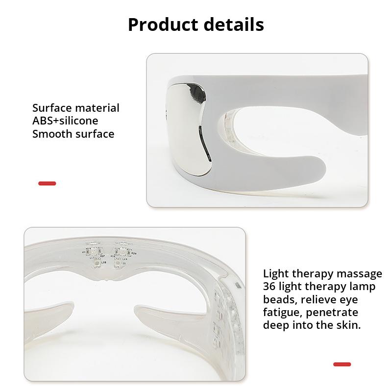 Red Light Frequency Eye Massager Vibration Massager To Relax Fatigue, Relieve Eyes Massage Eye Mask