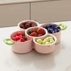 Фруктовая тарелка Комбинированный дизайн Поднос для сервировки с ручкой Контейнер для закусок Шаркютерийная доска Органайзер для хранения Домашний декор