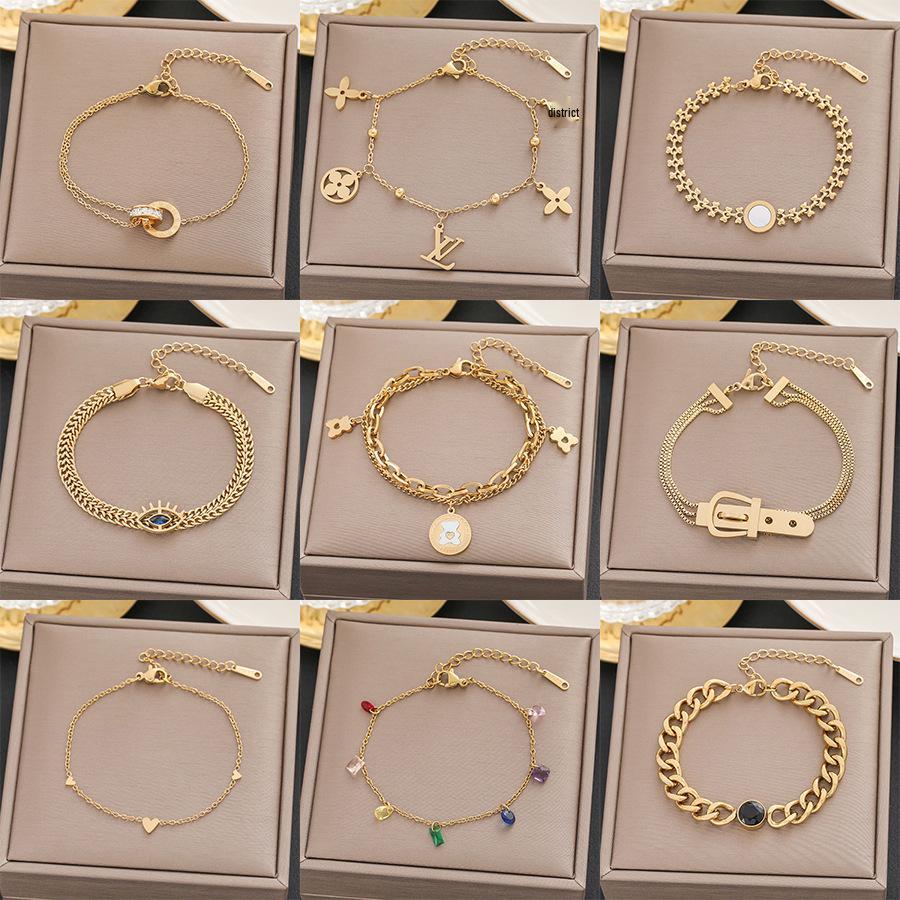 Женский модный браслет из титановой стали: Элегантный японский и корейский дизайн, Нержавеющая сталь с защитой от выцветания, Универсальные ювелирные изделия.